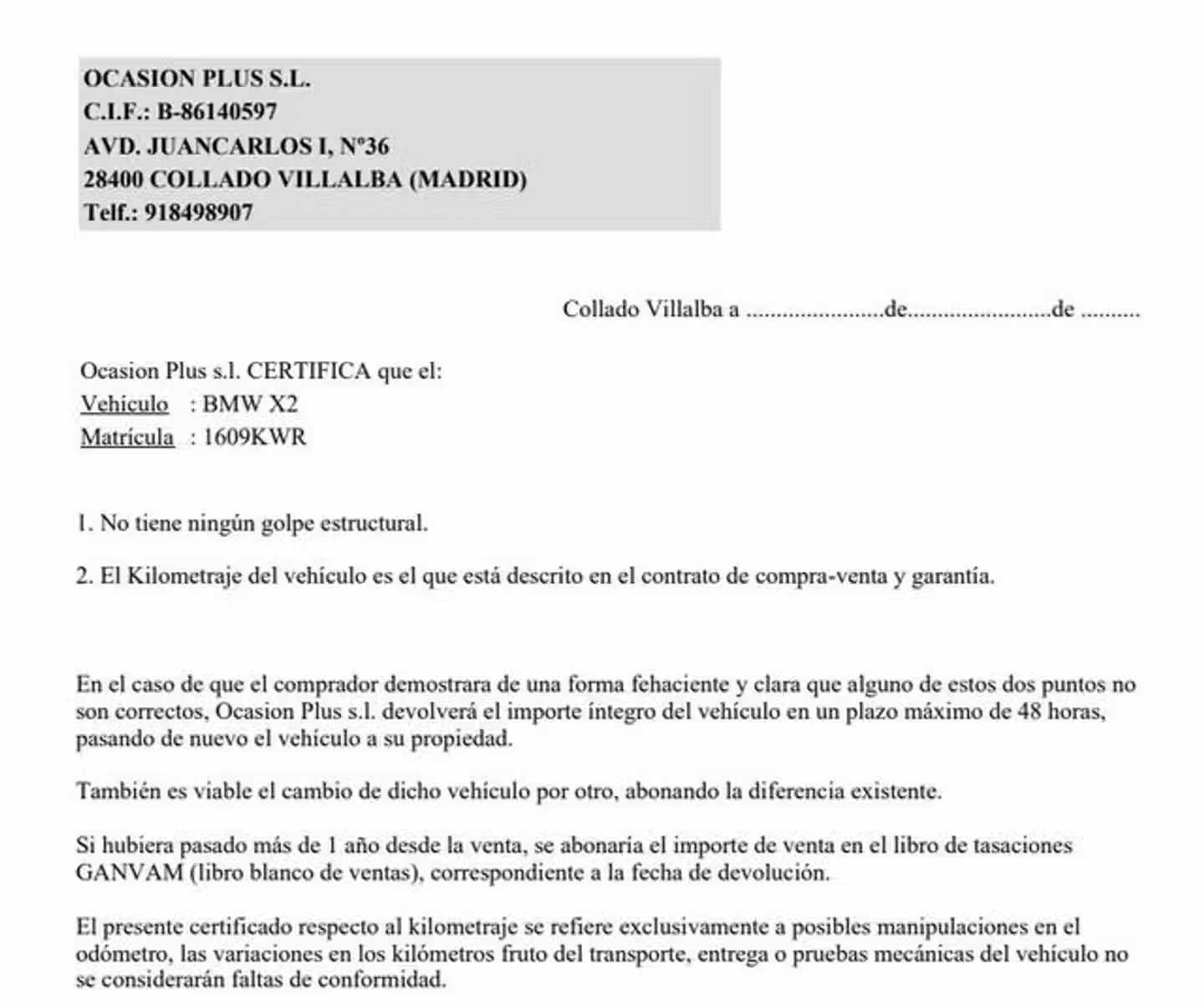 Certificado