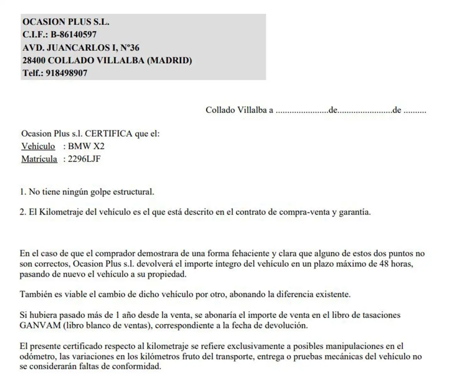 Certificado