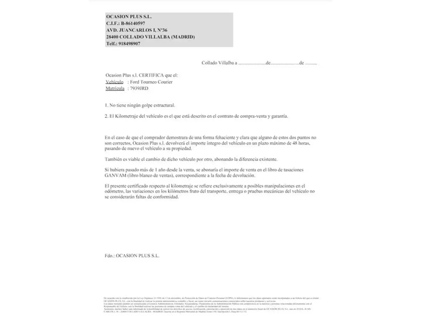 Certificado