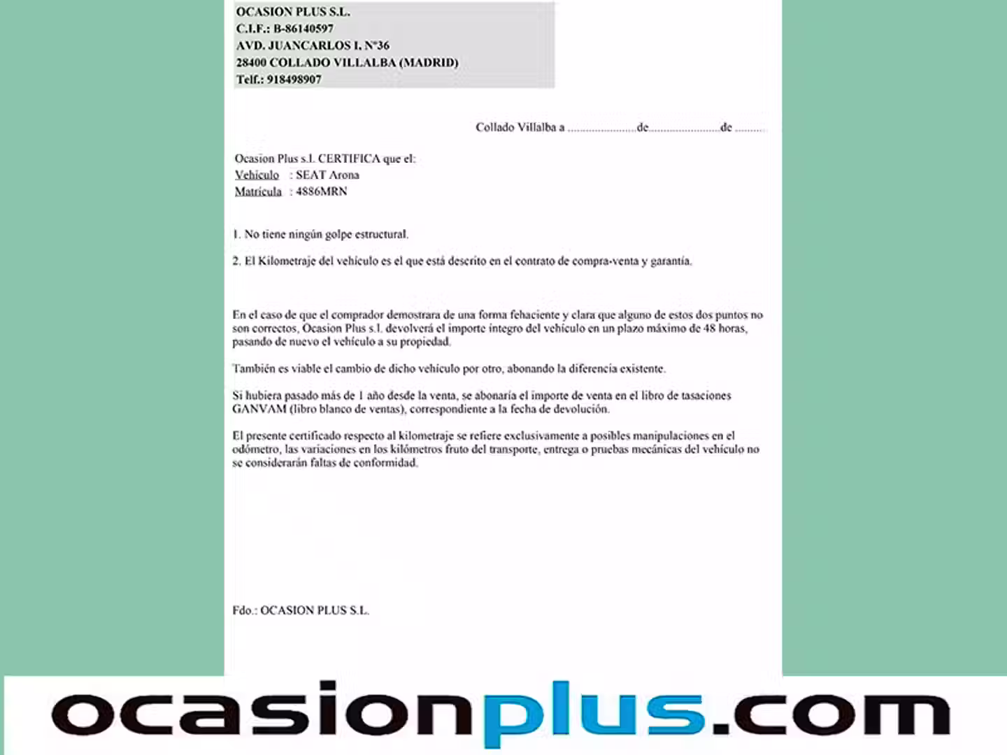 Certificado