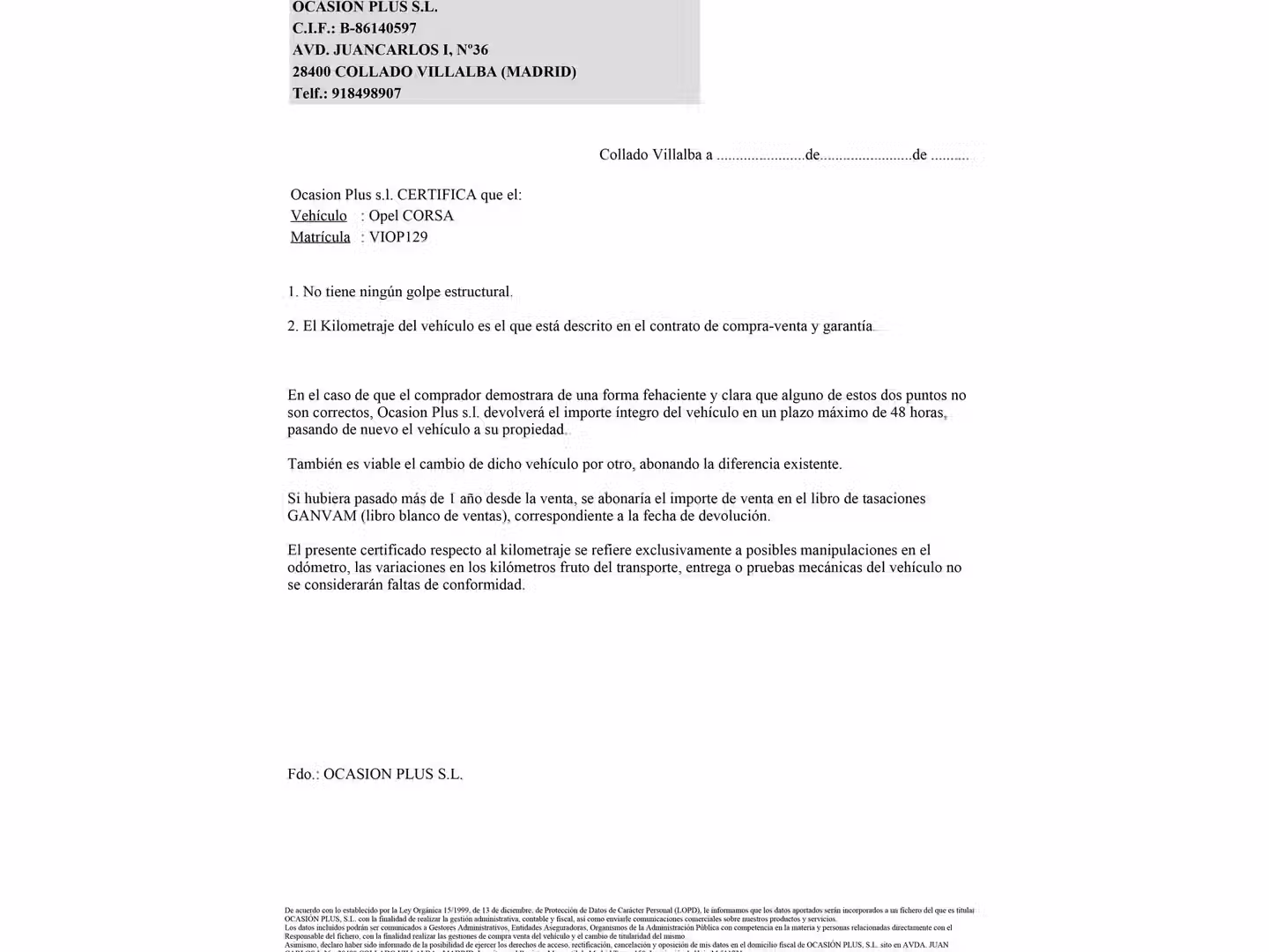 Certificado