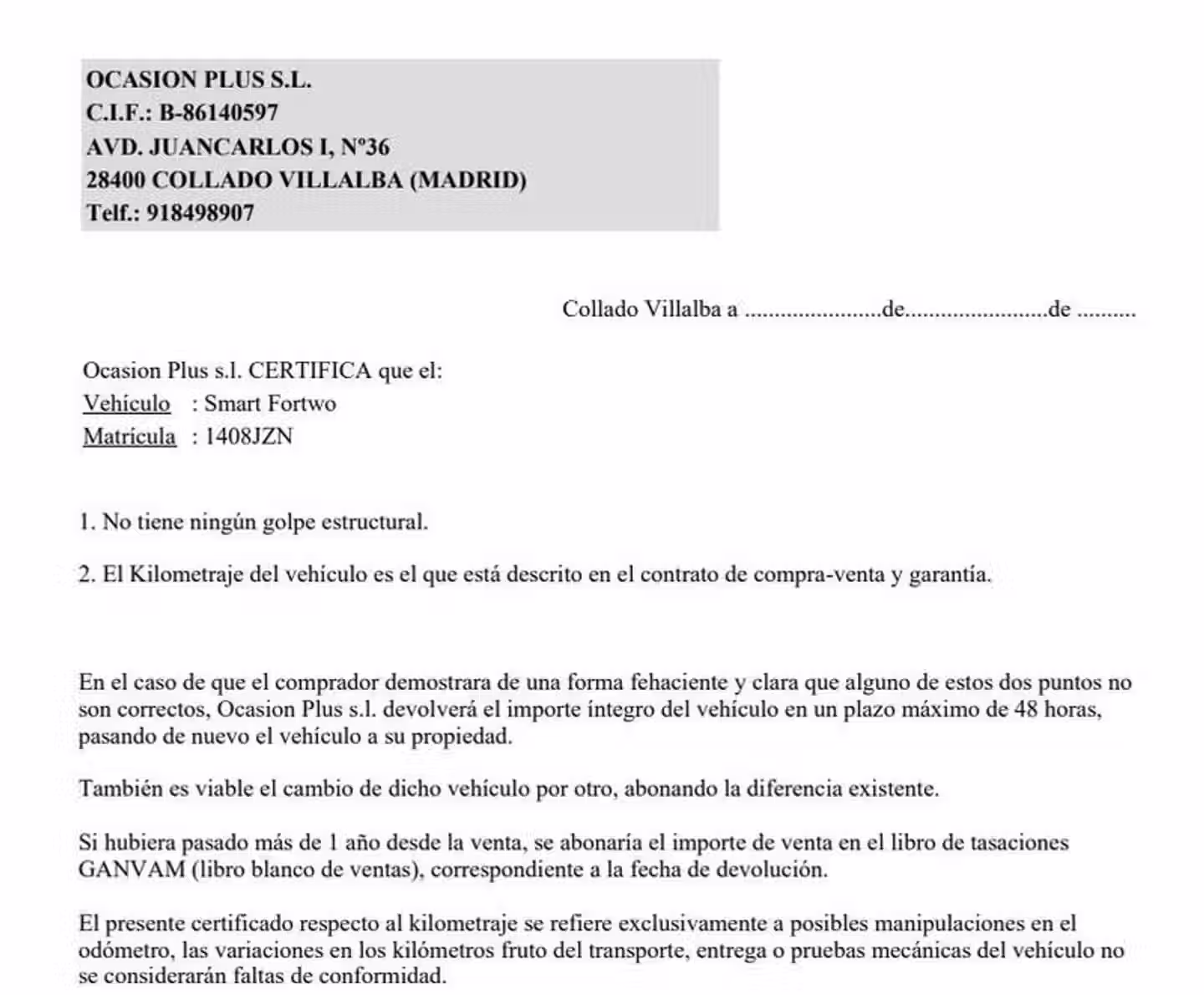 Certificado