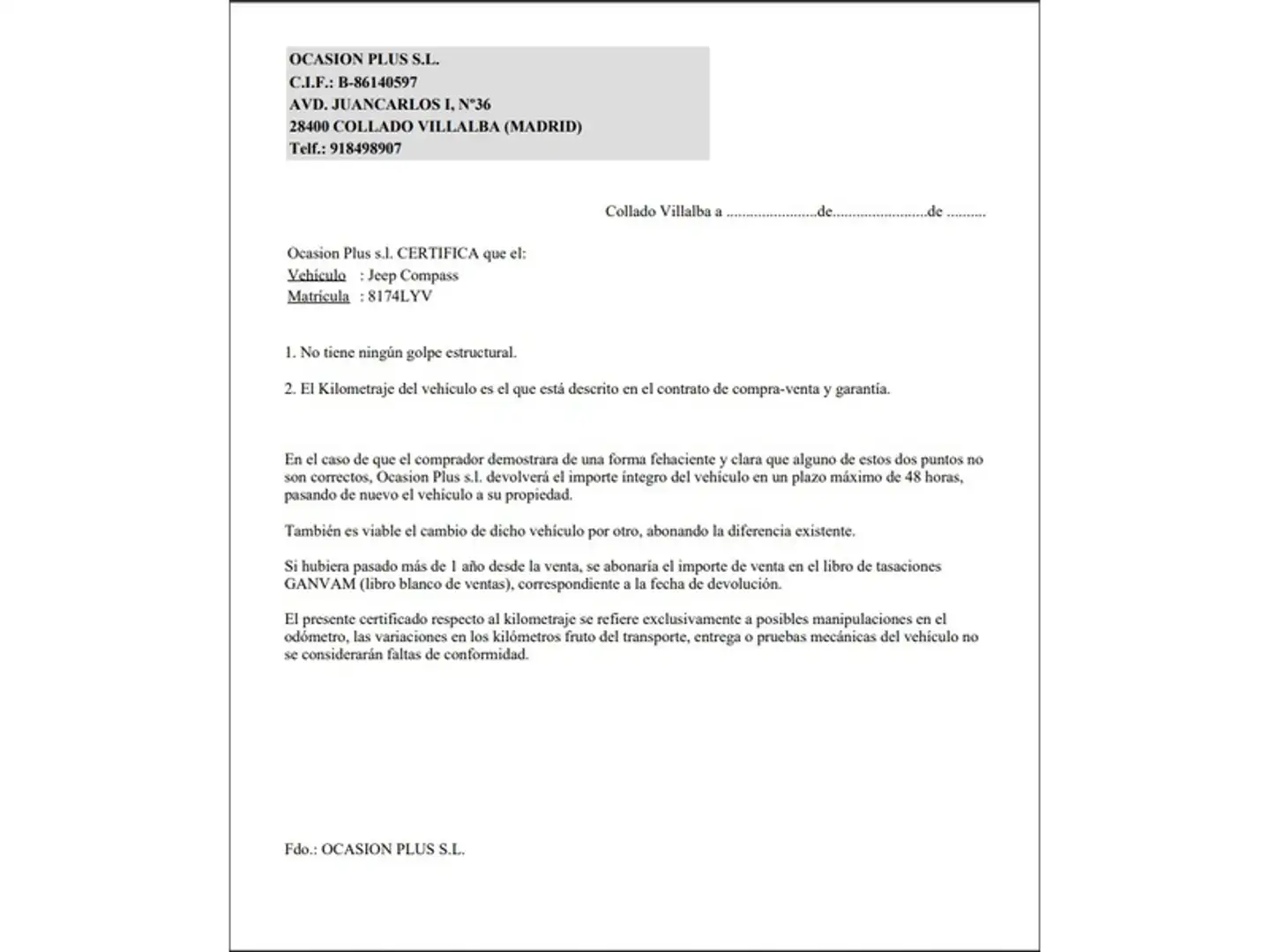 Certificado