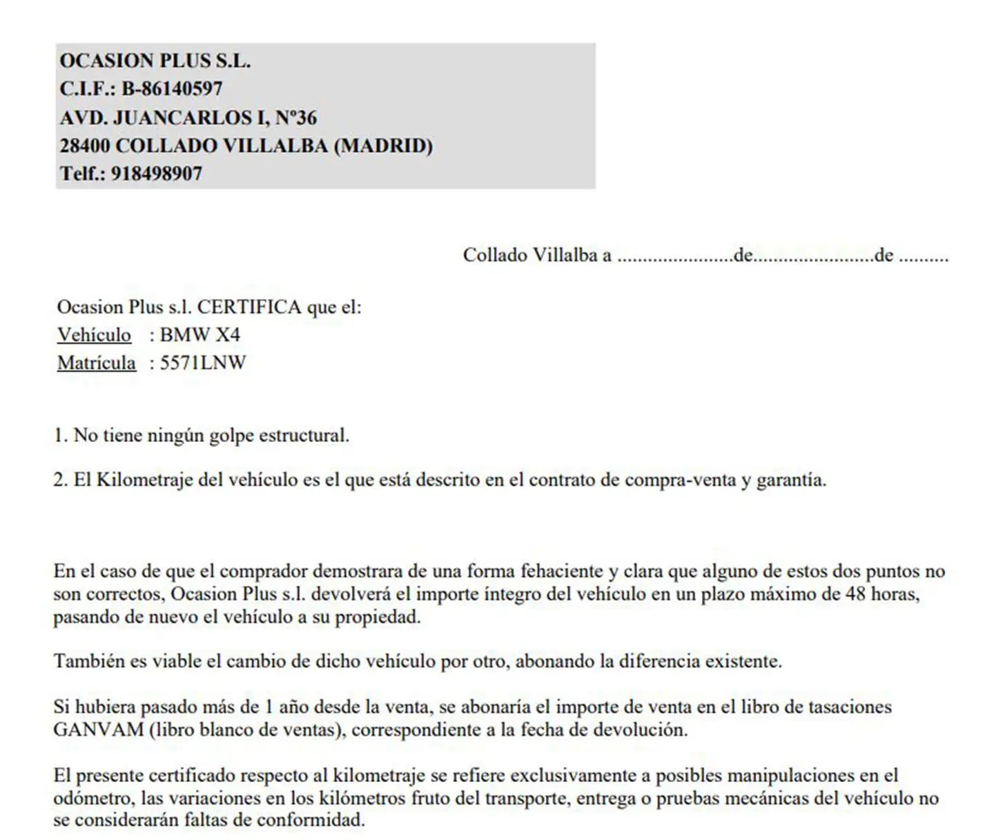 Certificado