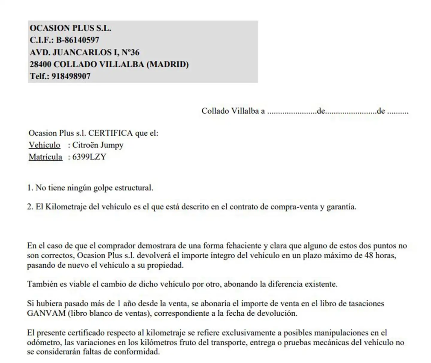 Certificado