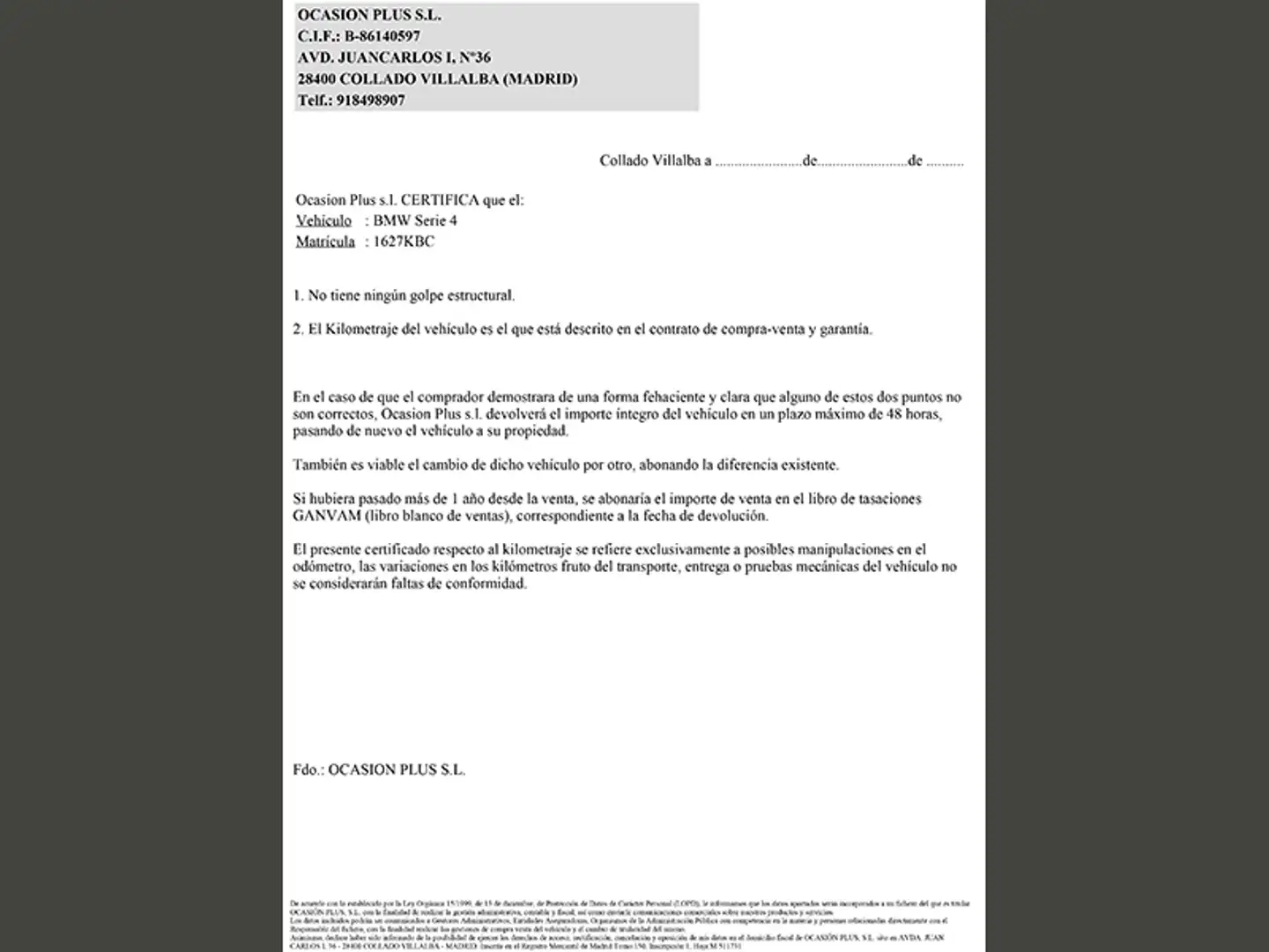 Certificado
