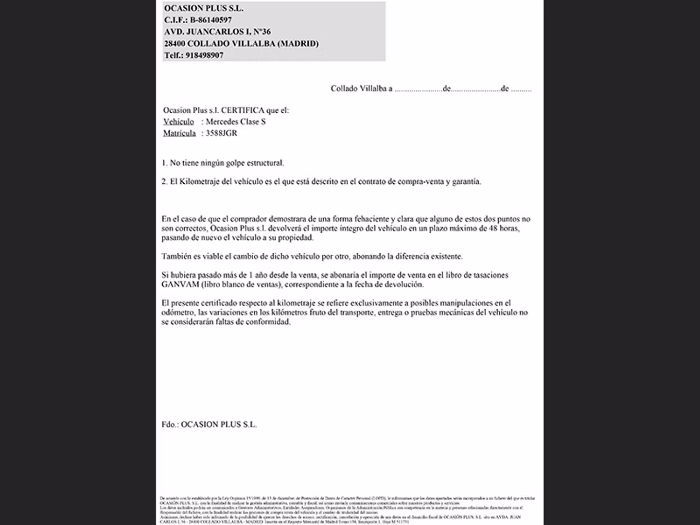Certificado