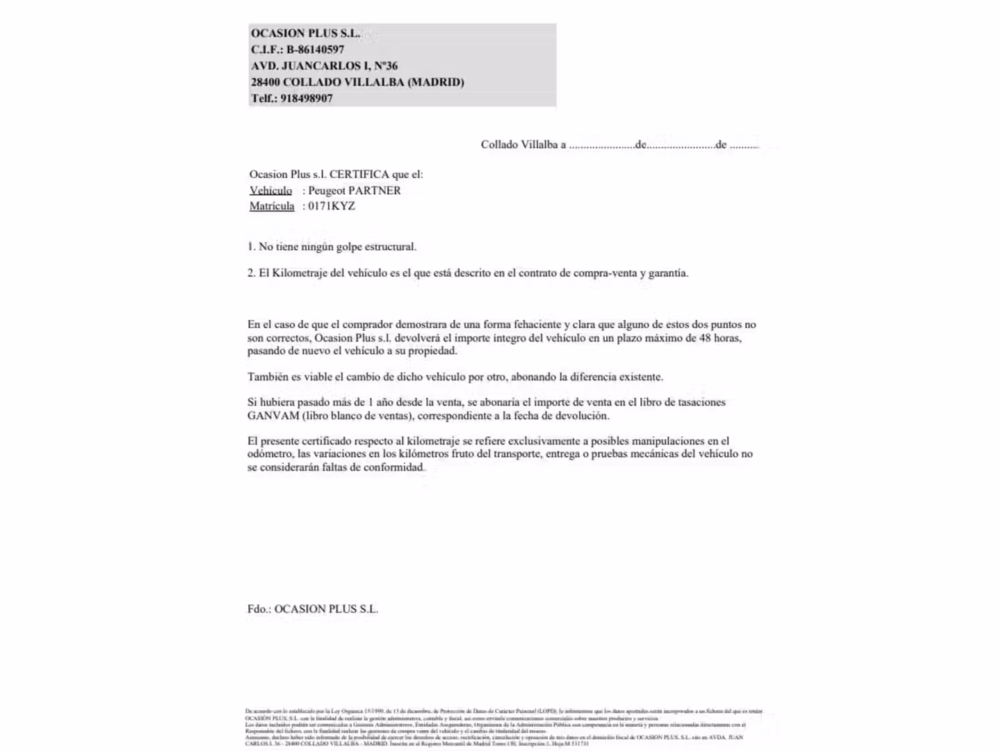 Certificado