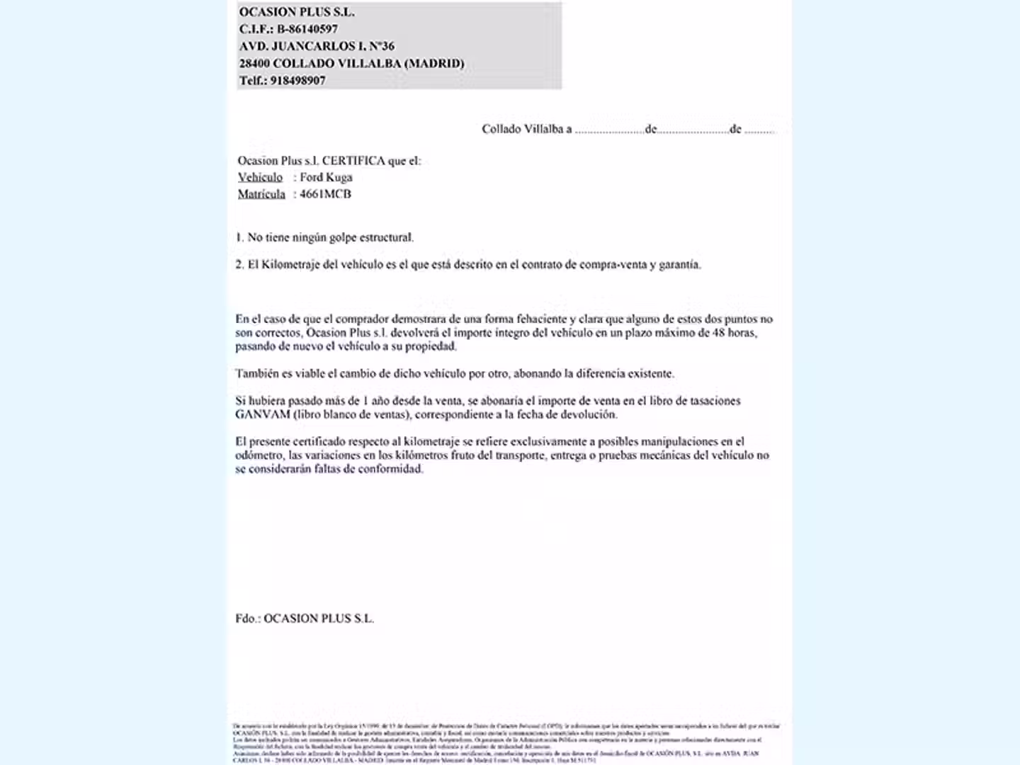 Certificado