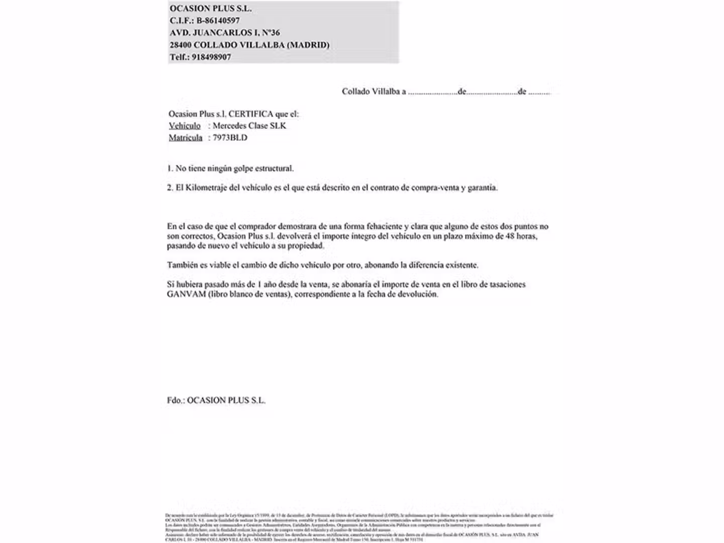 Certificado