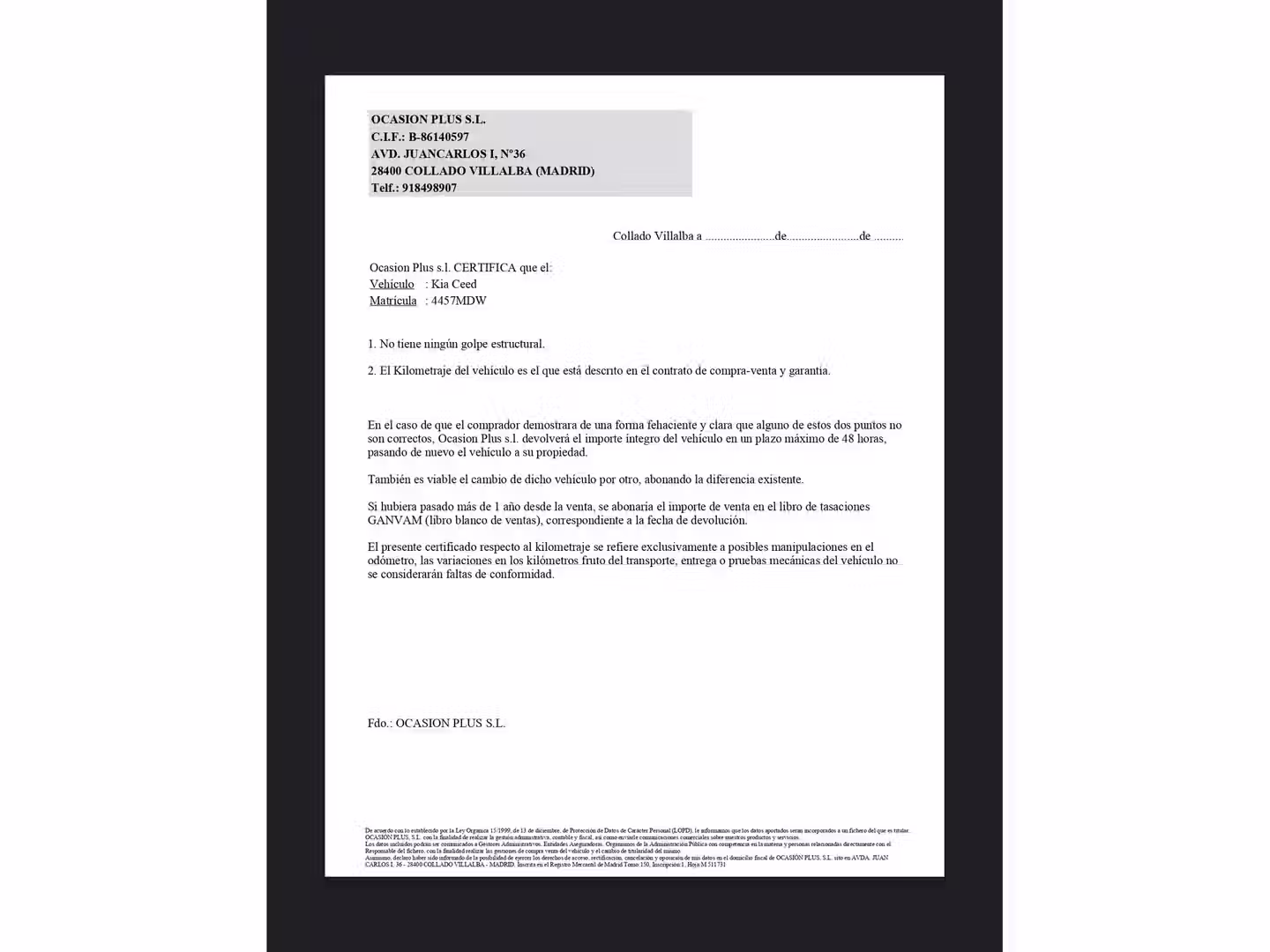 Certificado