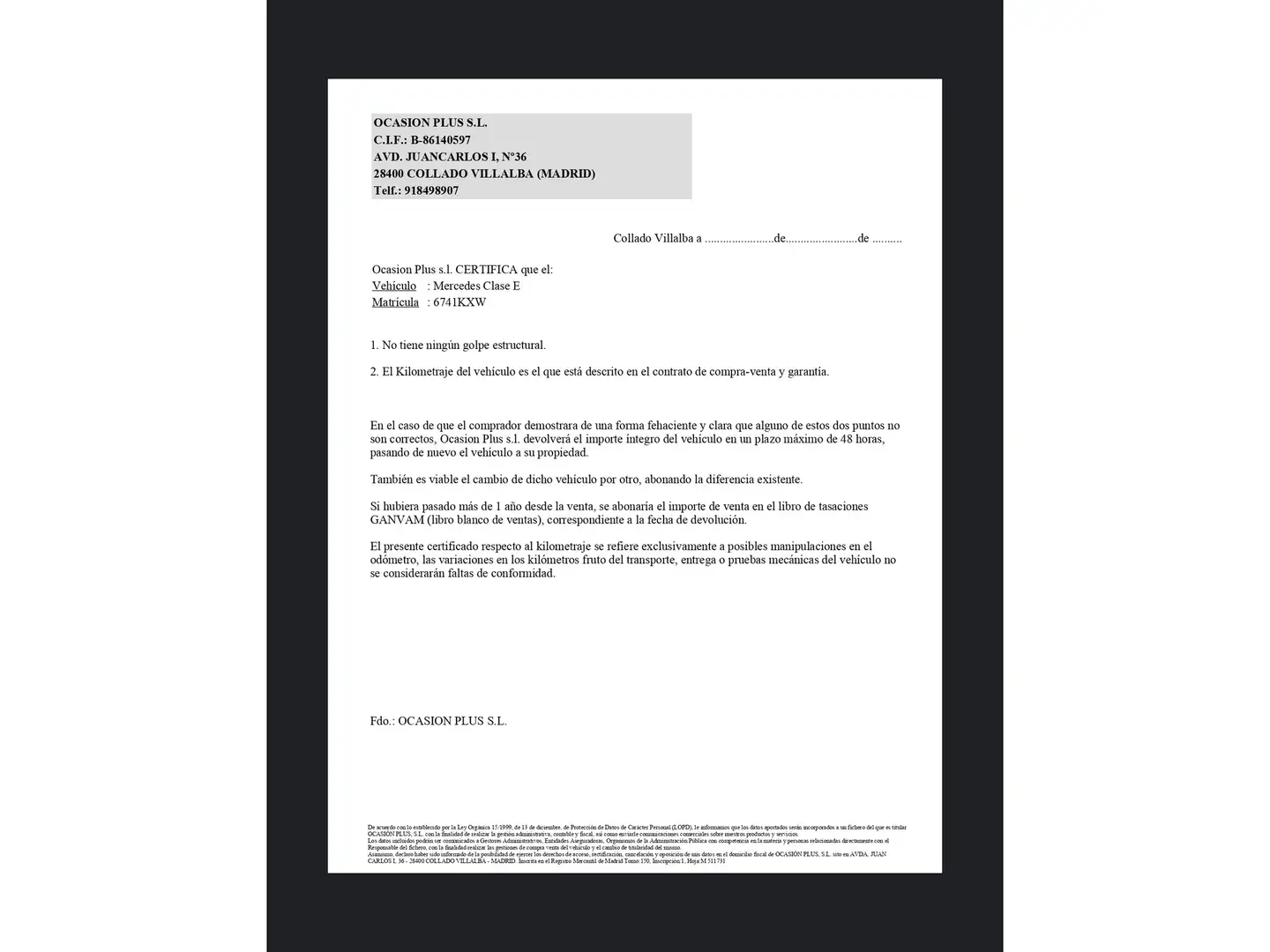 Certificado