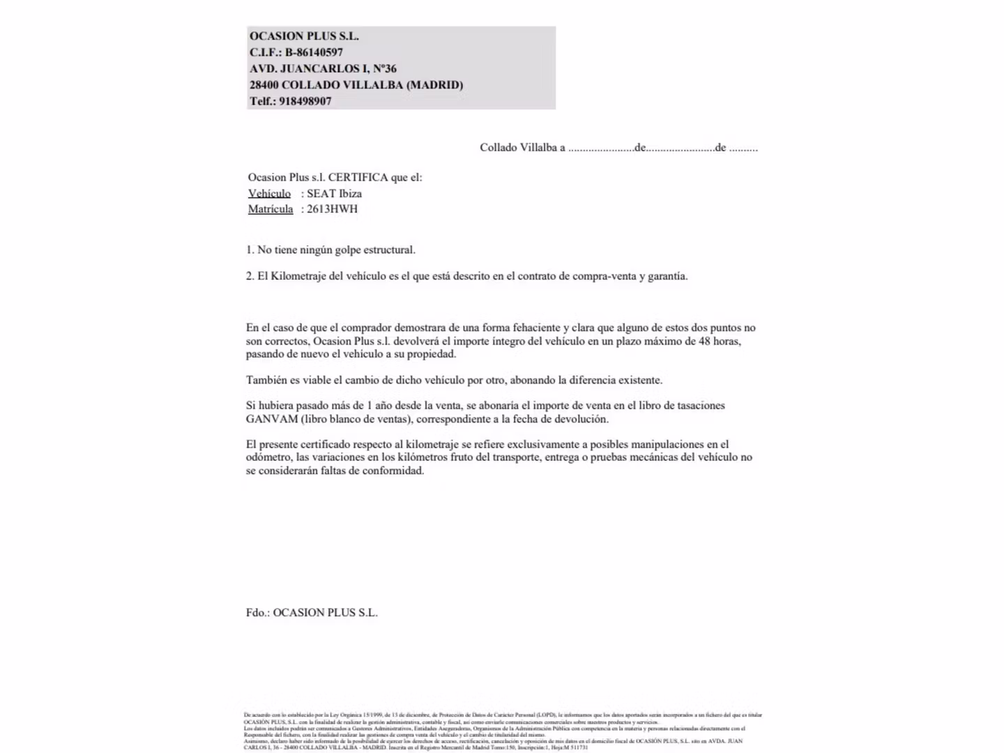 Certificado