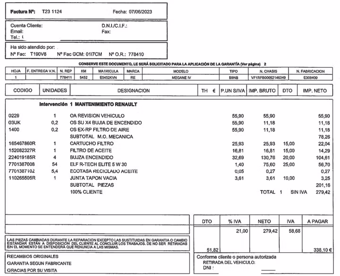 Mantenimiento