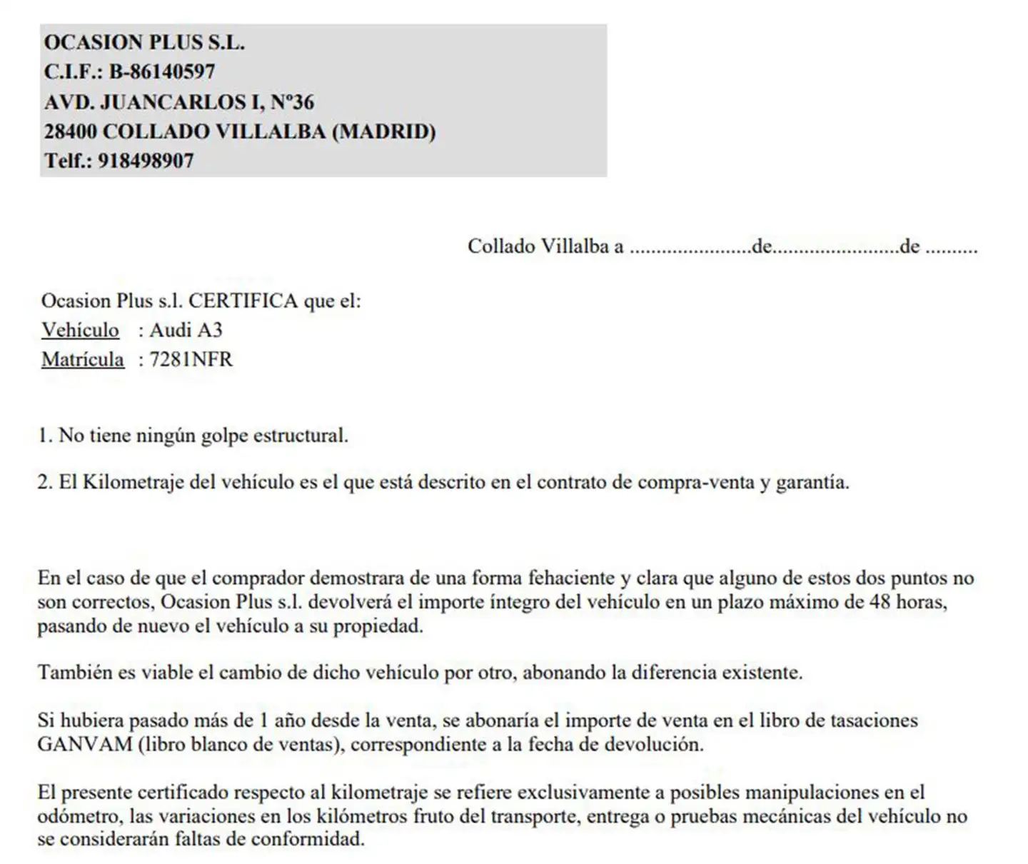 Certificado