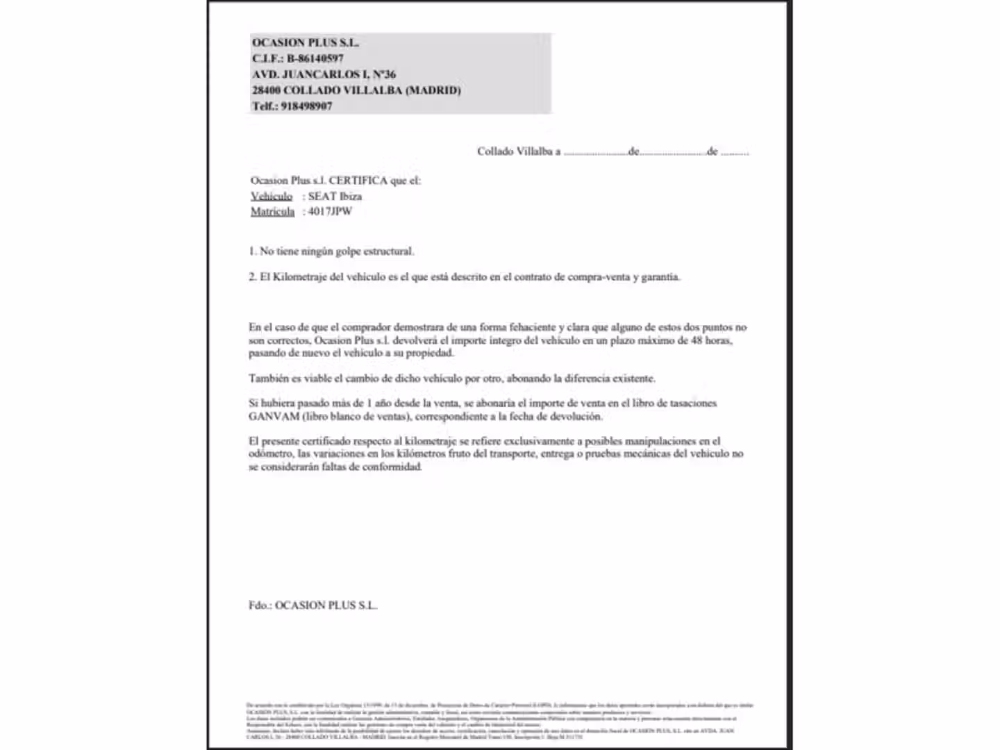 Certificado