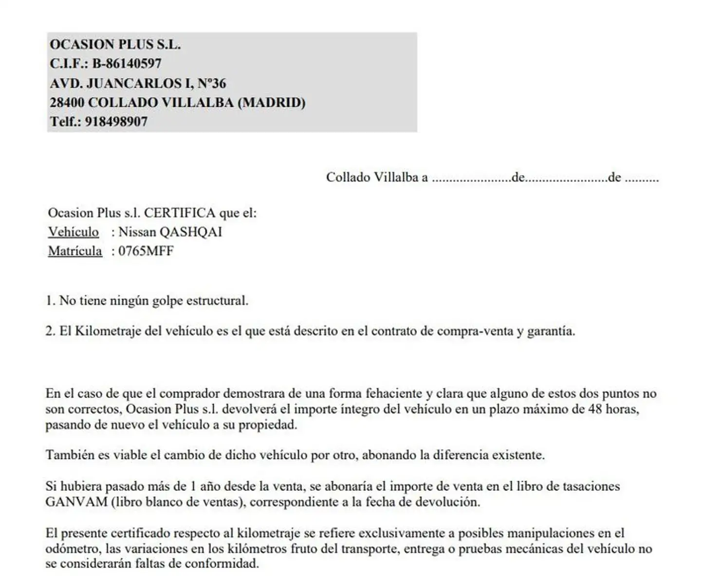 Certificado