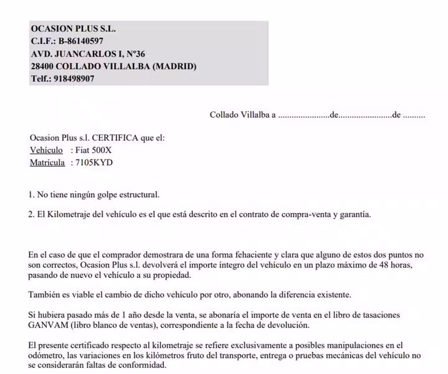 Certificado