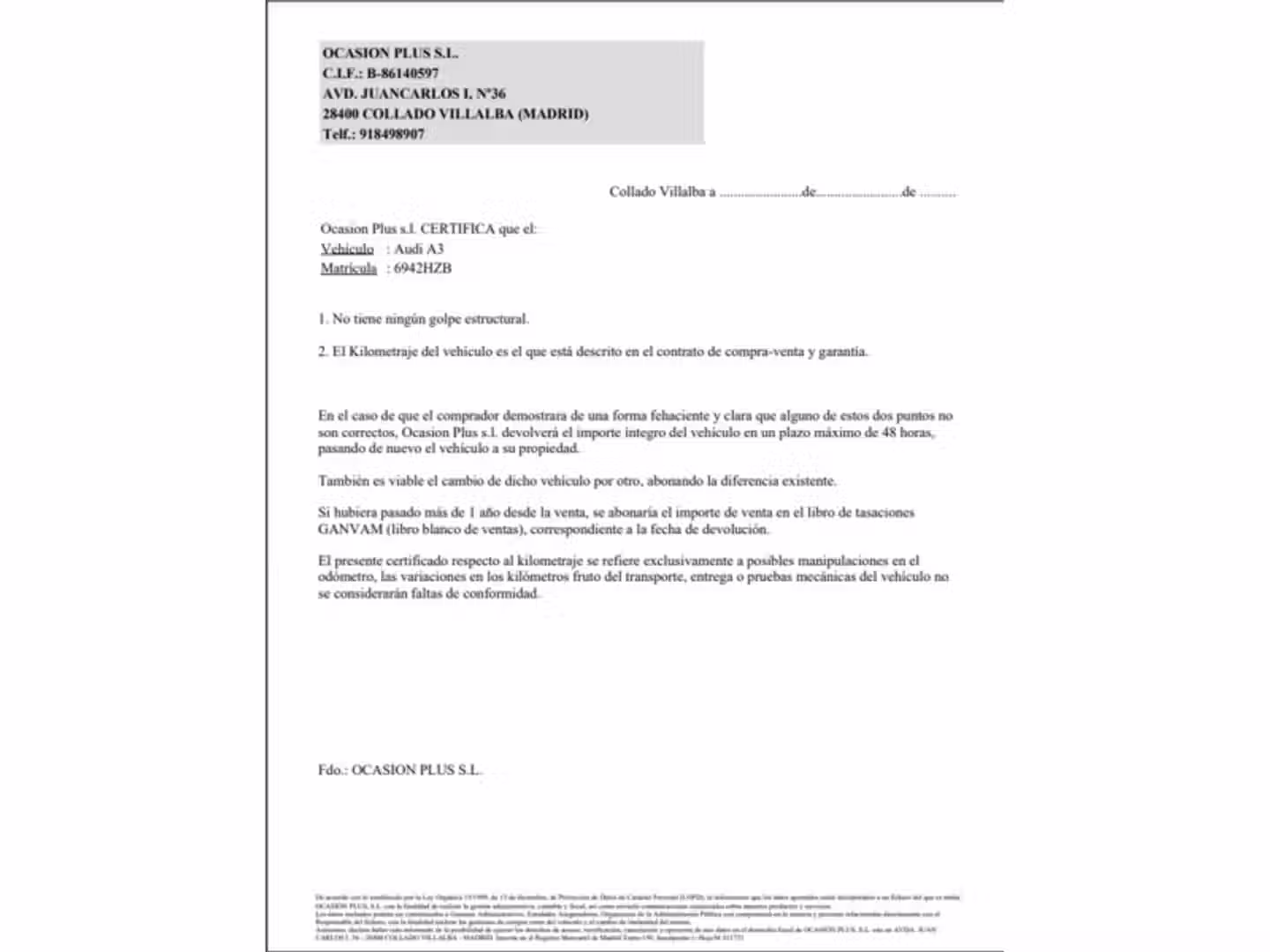 Certificado