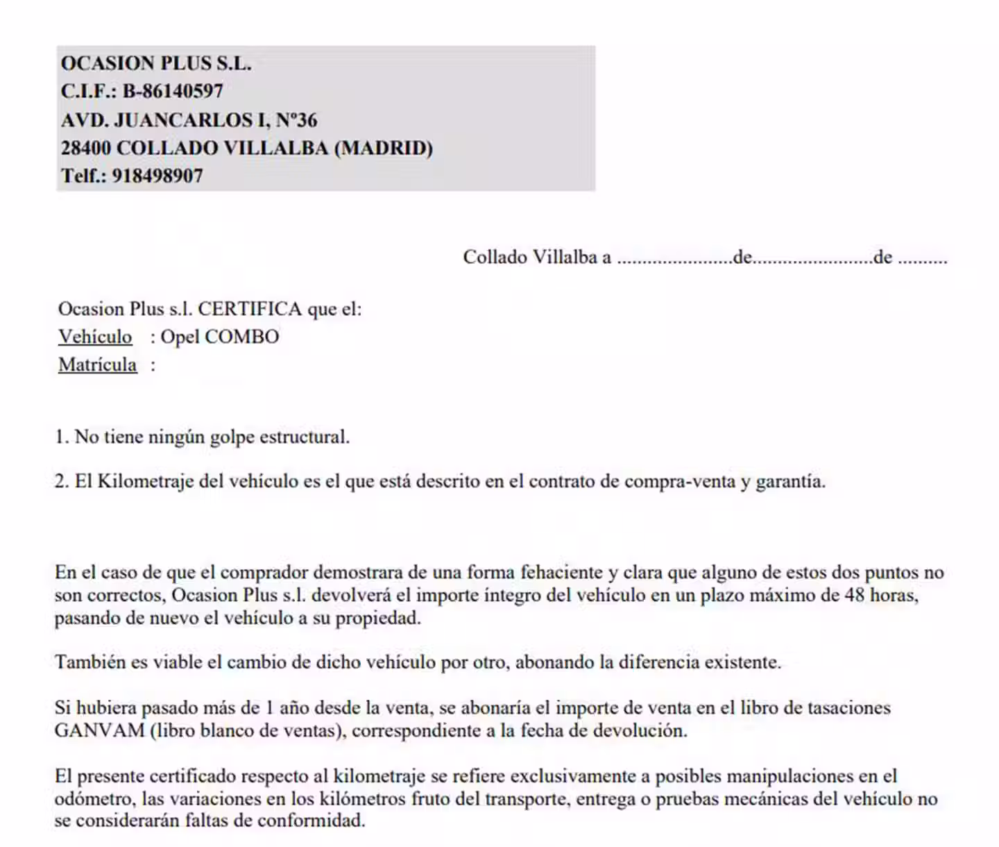 Certificado