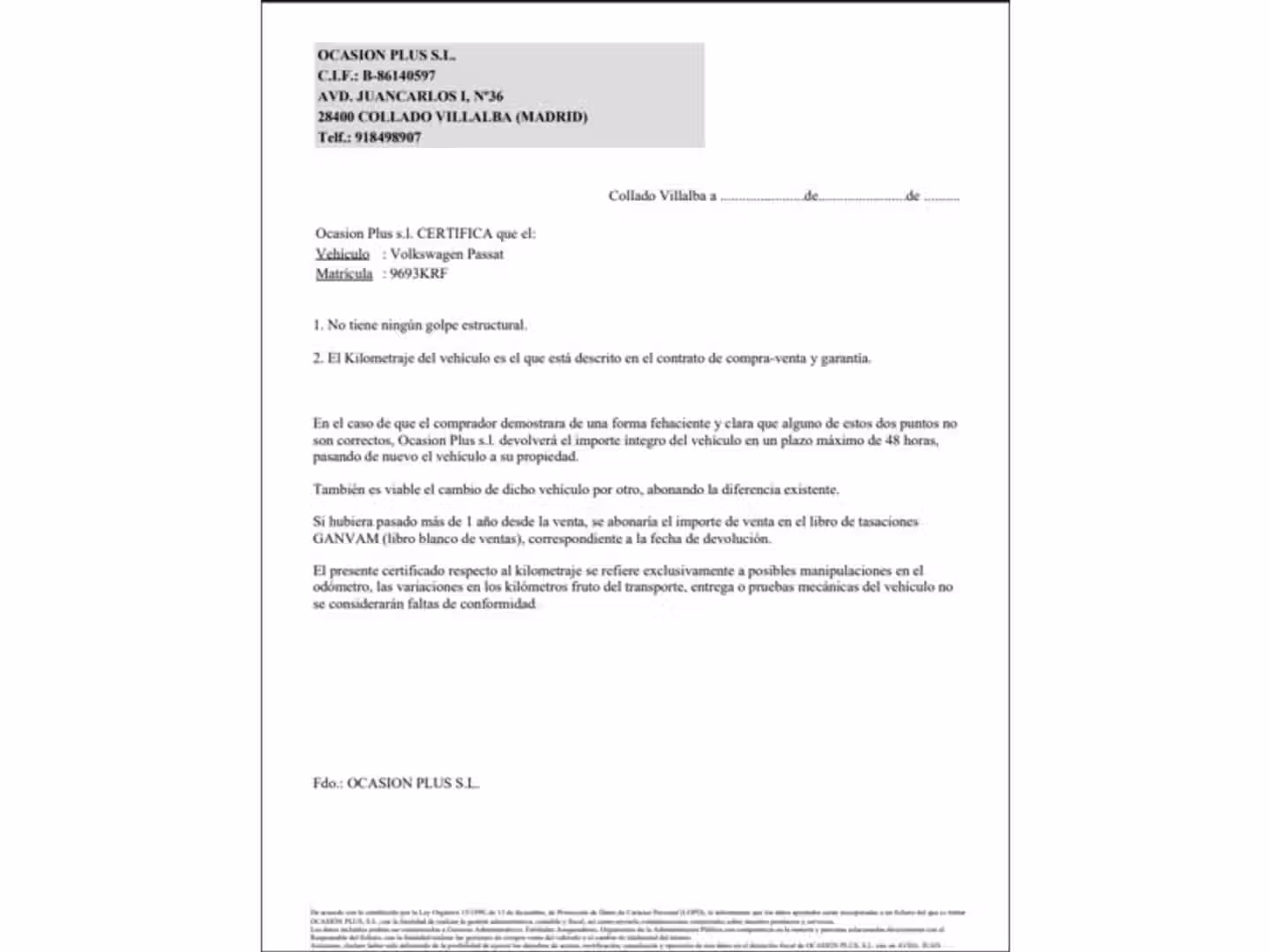 Certificado