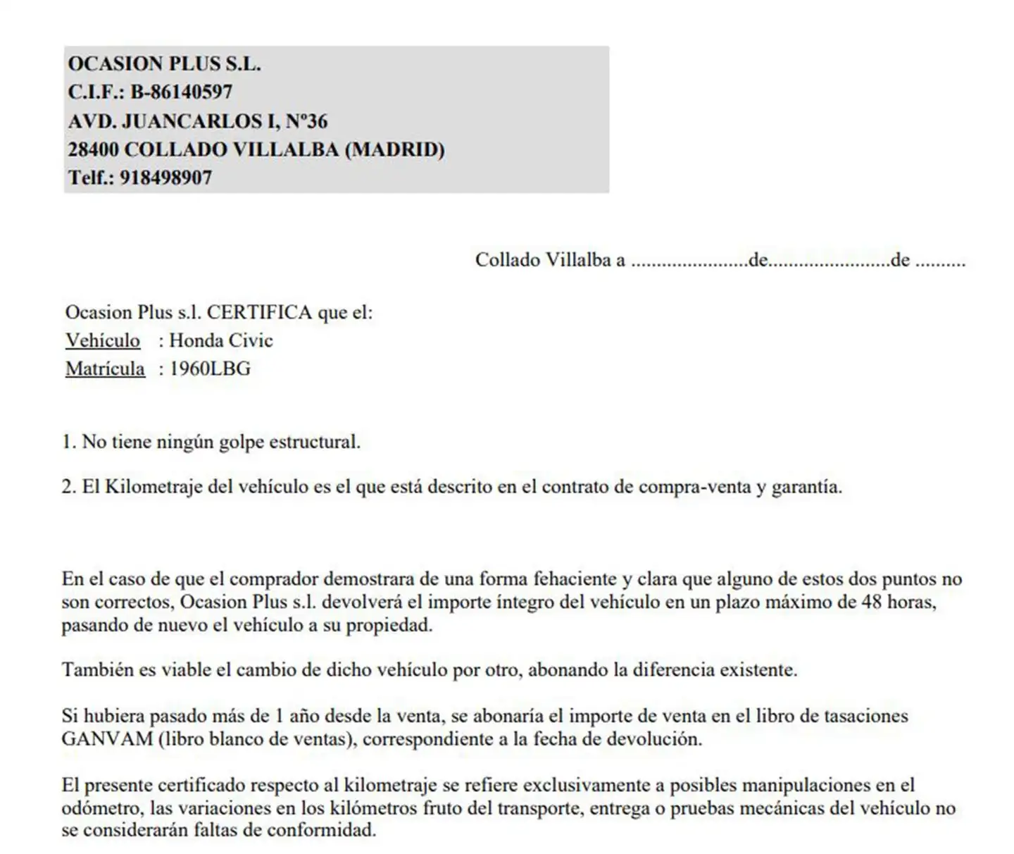 Certificado