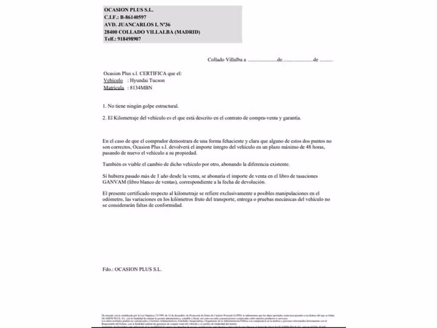 Certificado