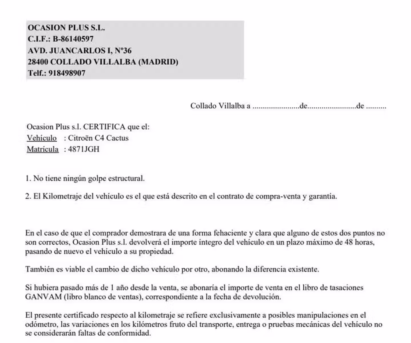 Certificado
