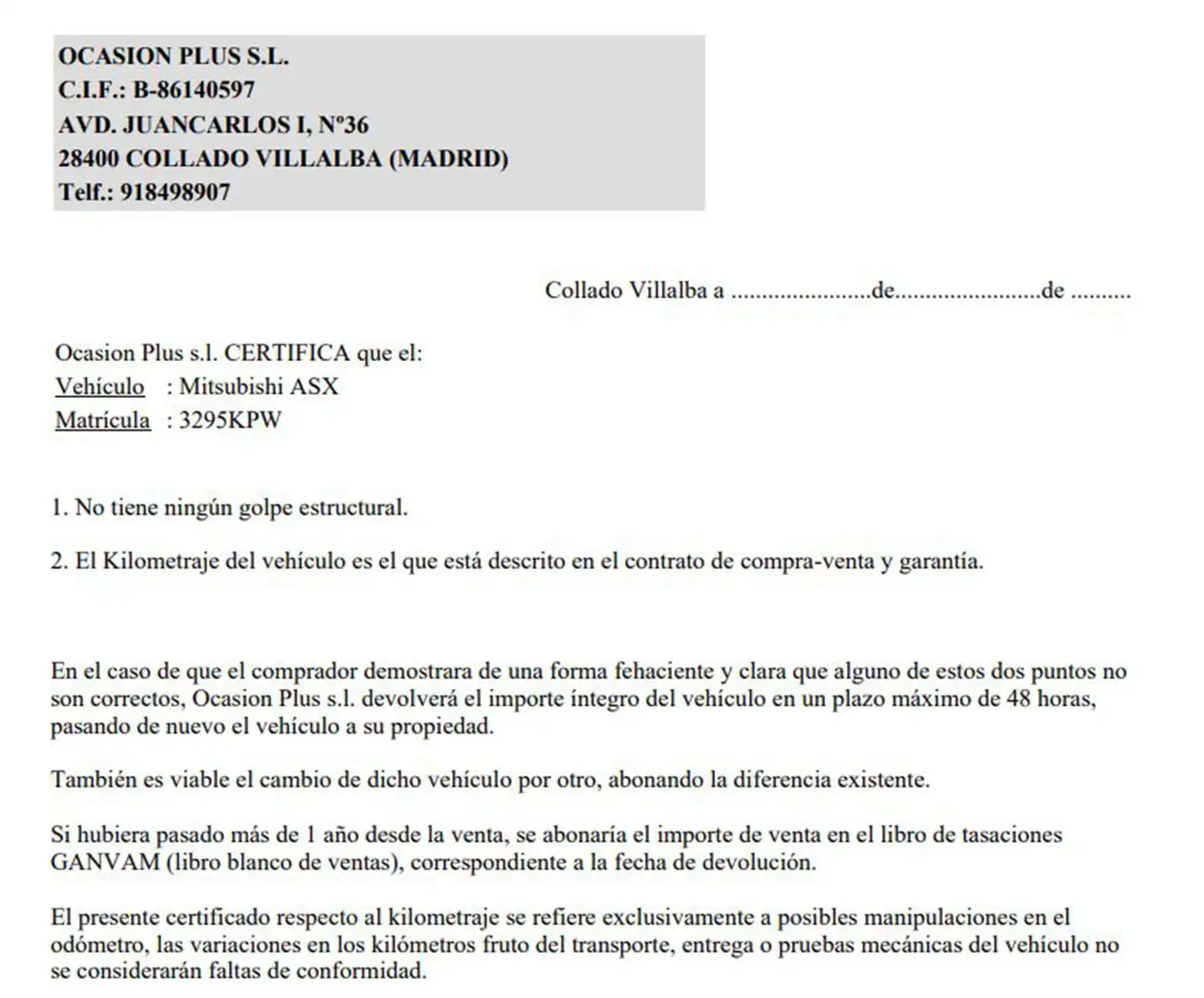 Certificado