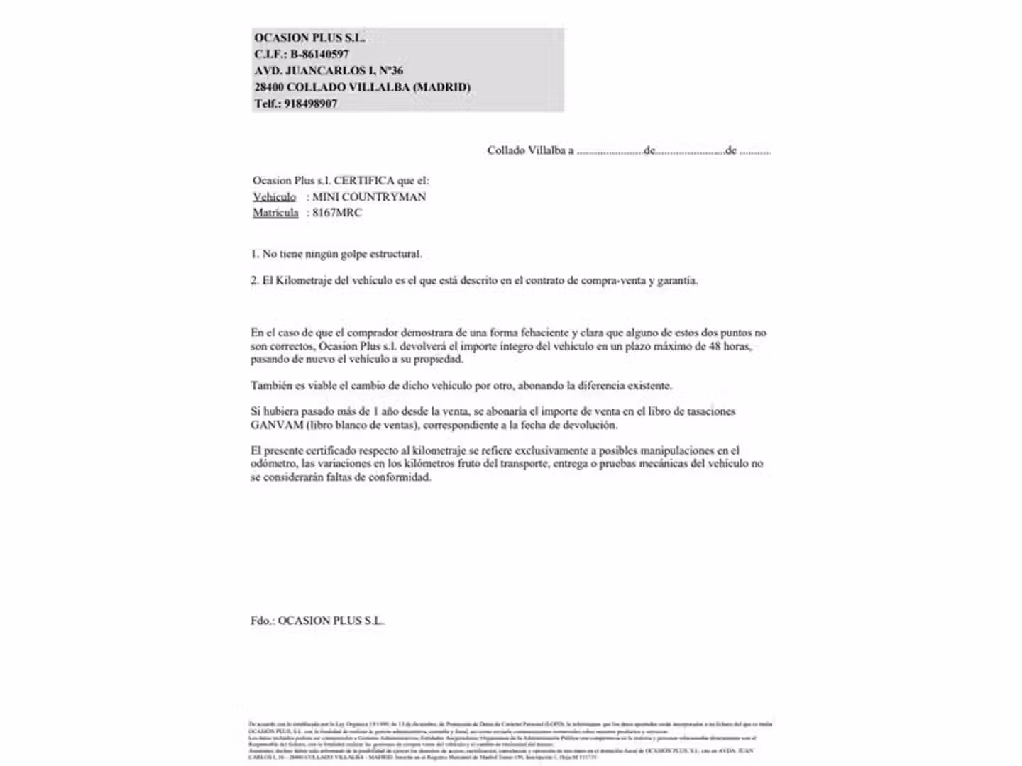 Certificado