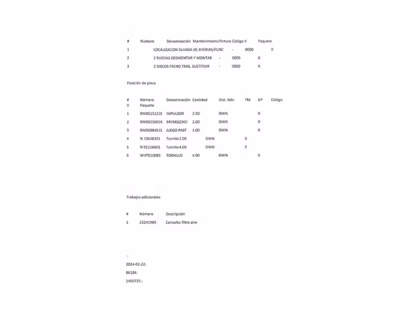 Mantenimiento