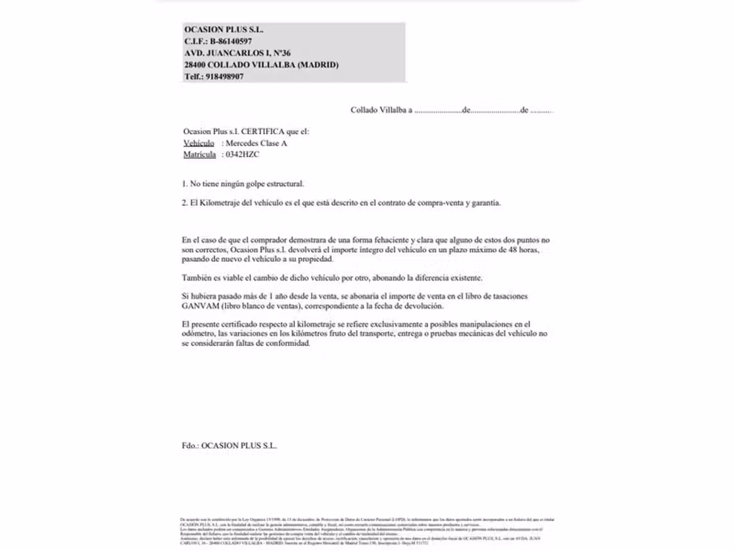 Certificado