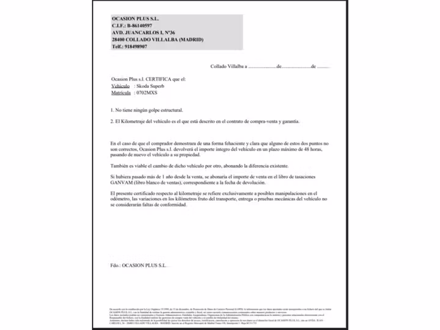 Certificado