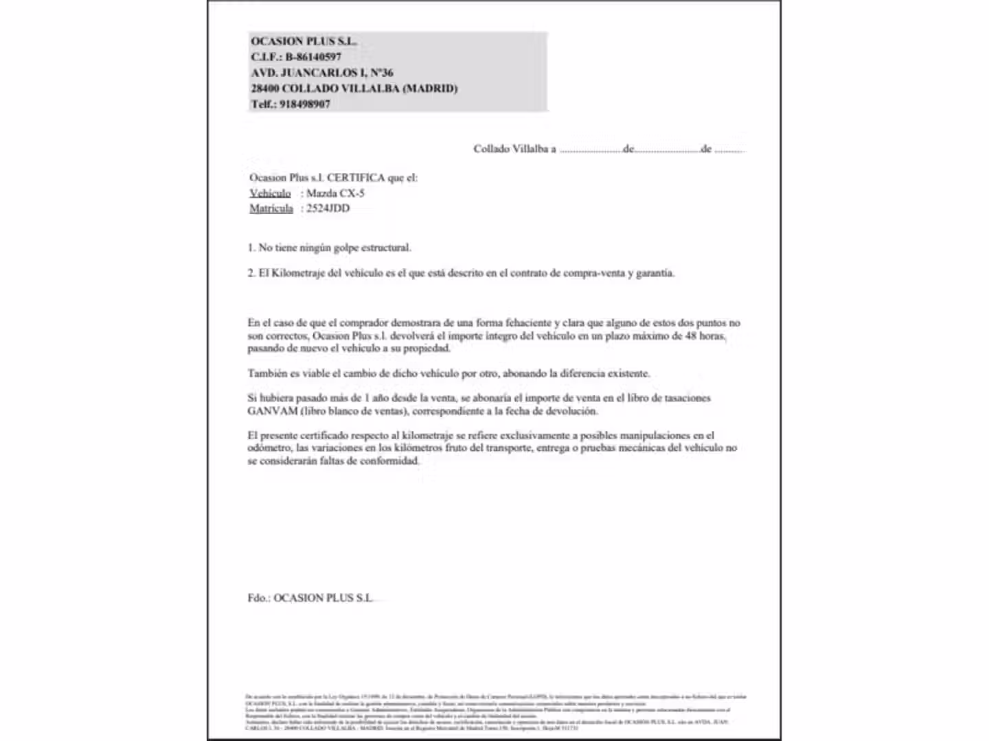 Certificado