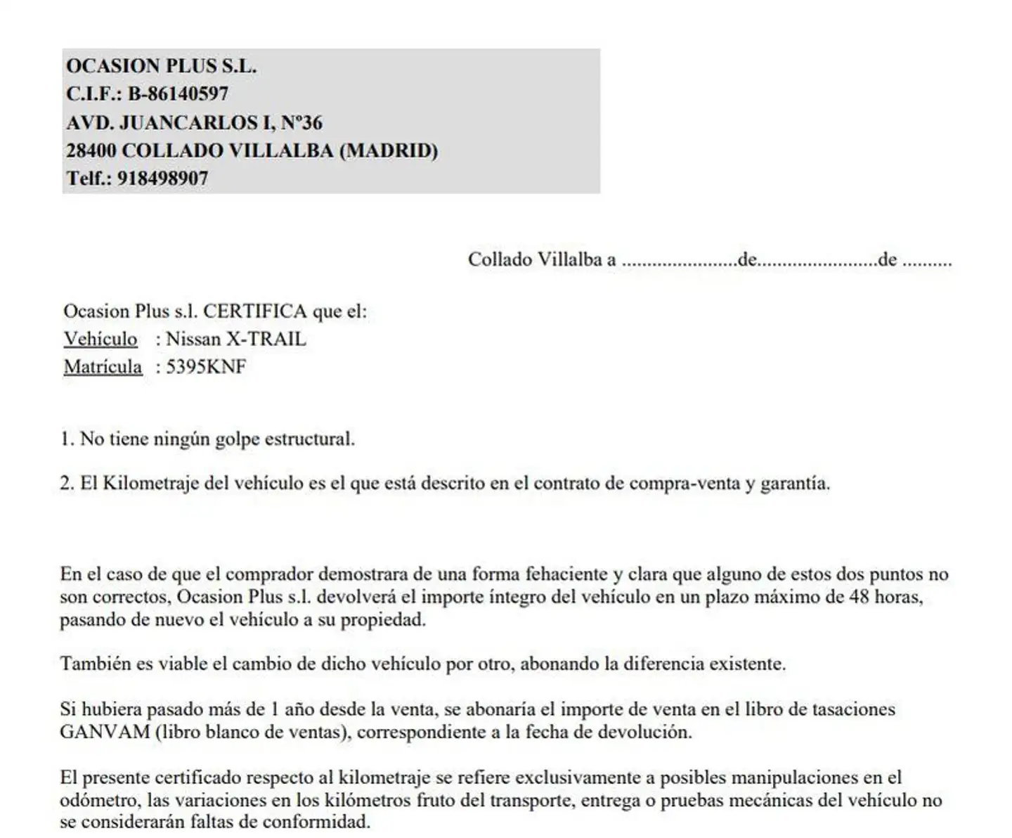 Certificado