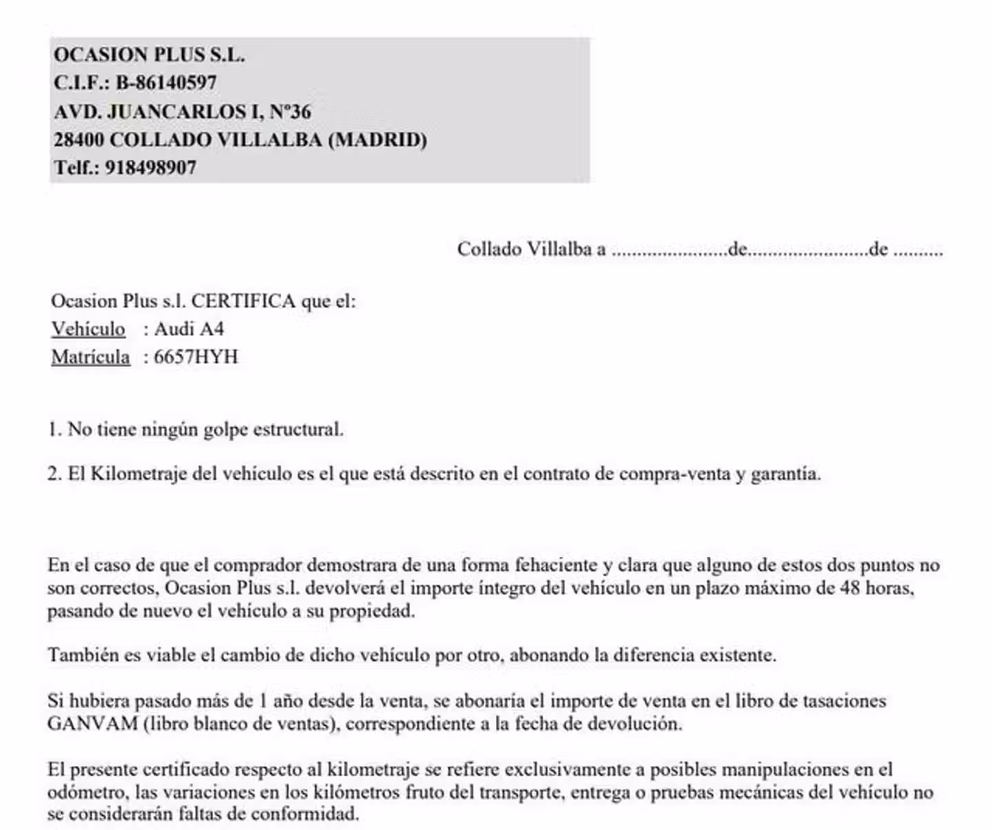 Certificado