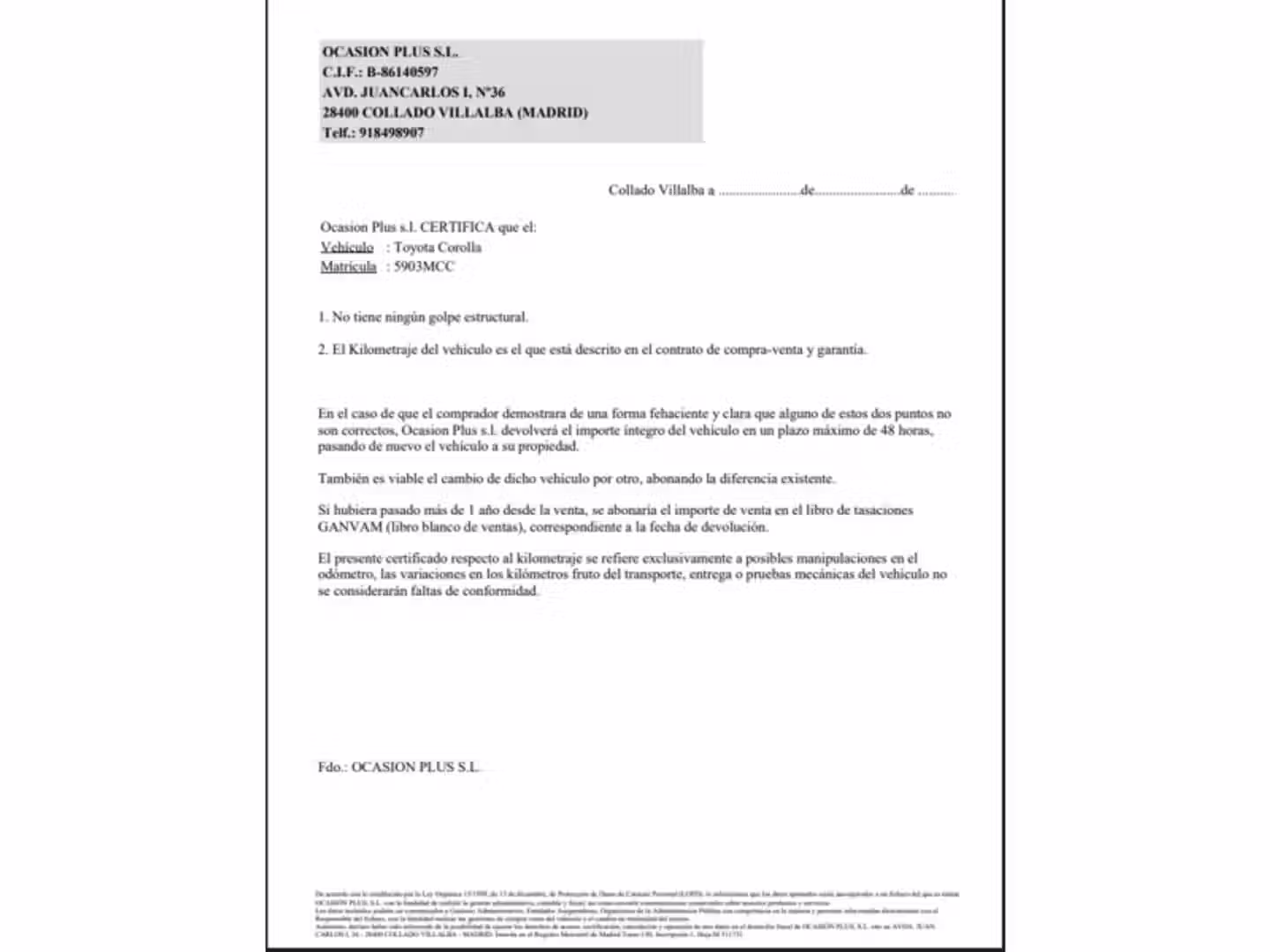 Certificado