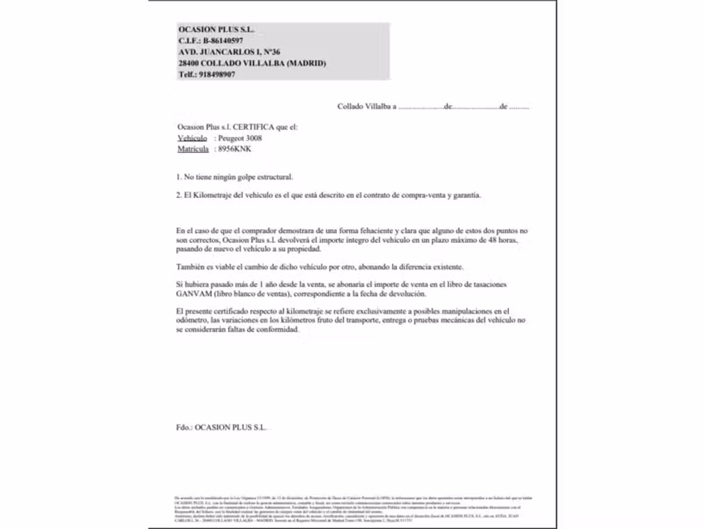 Certificado