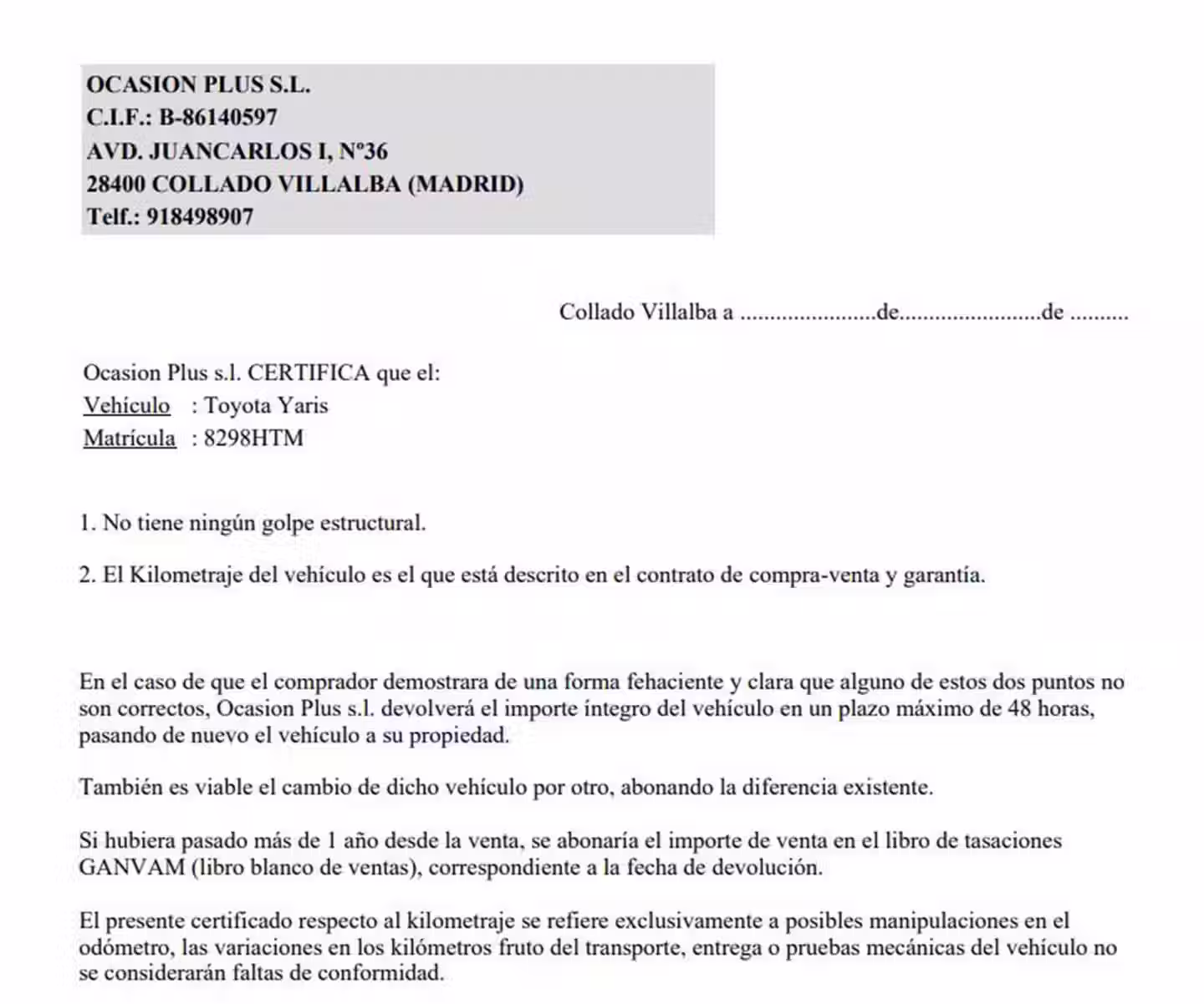 Certificado