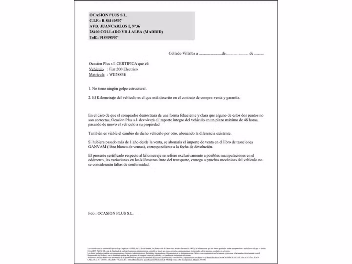 Certificado