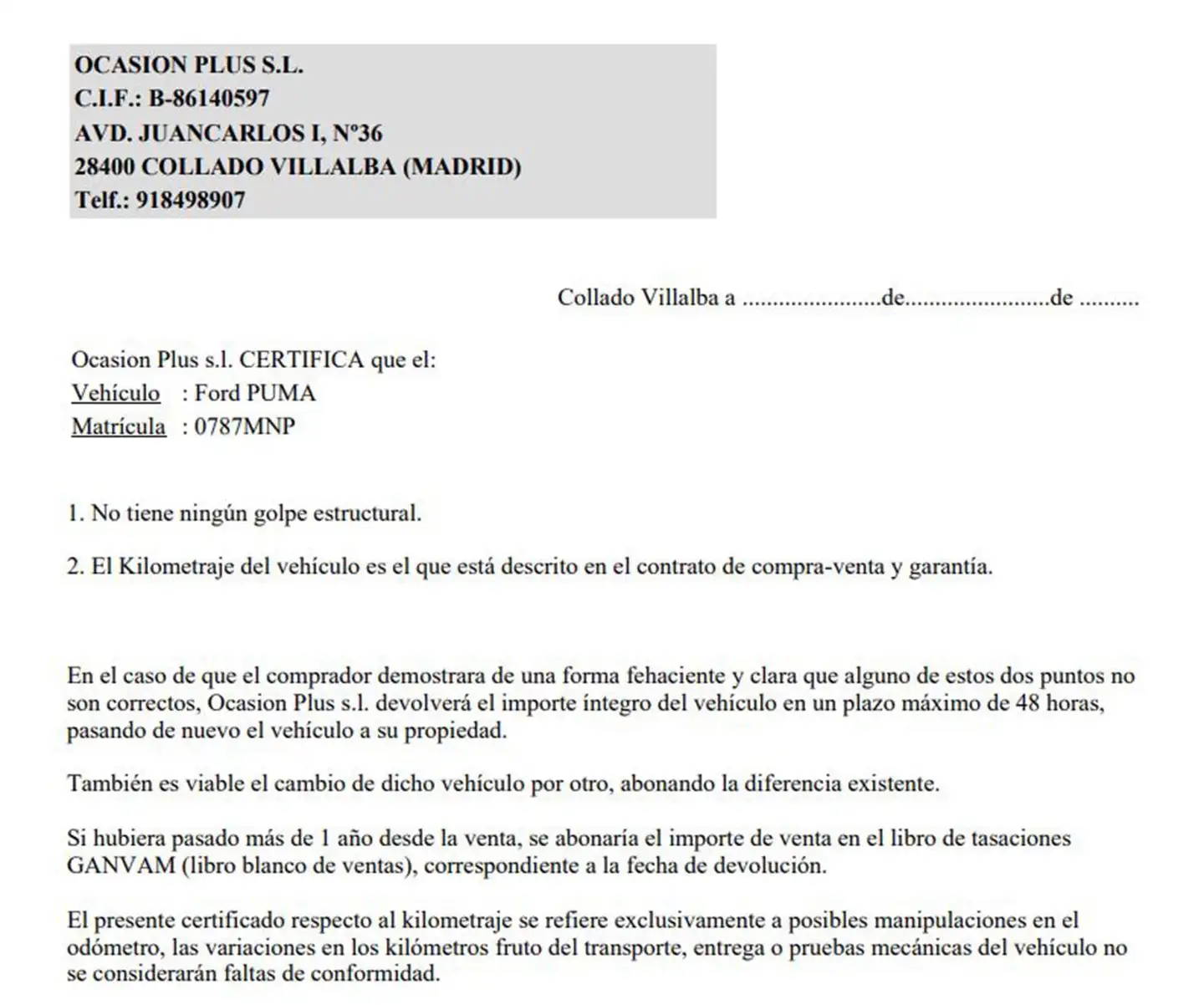 Certificado