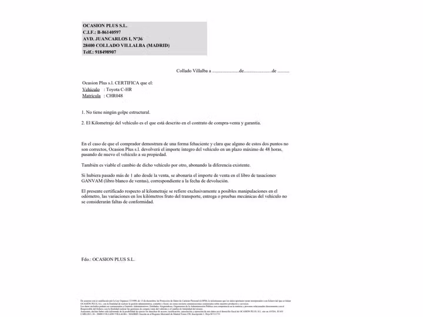Certificado