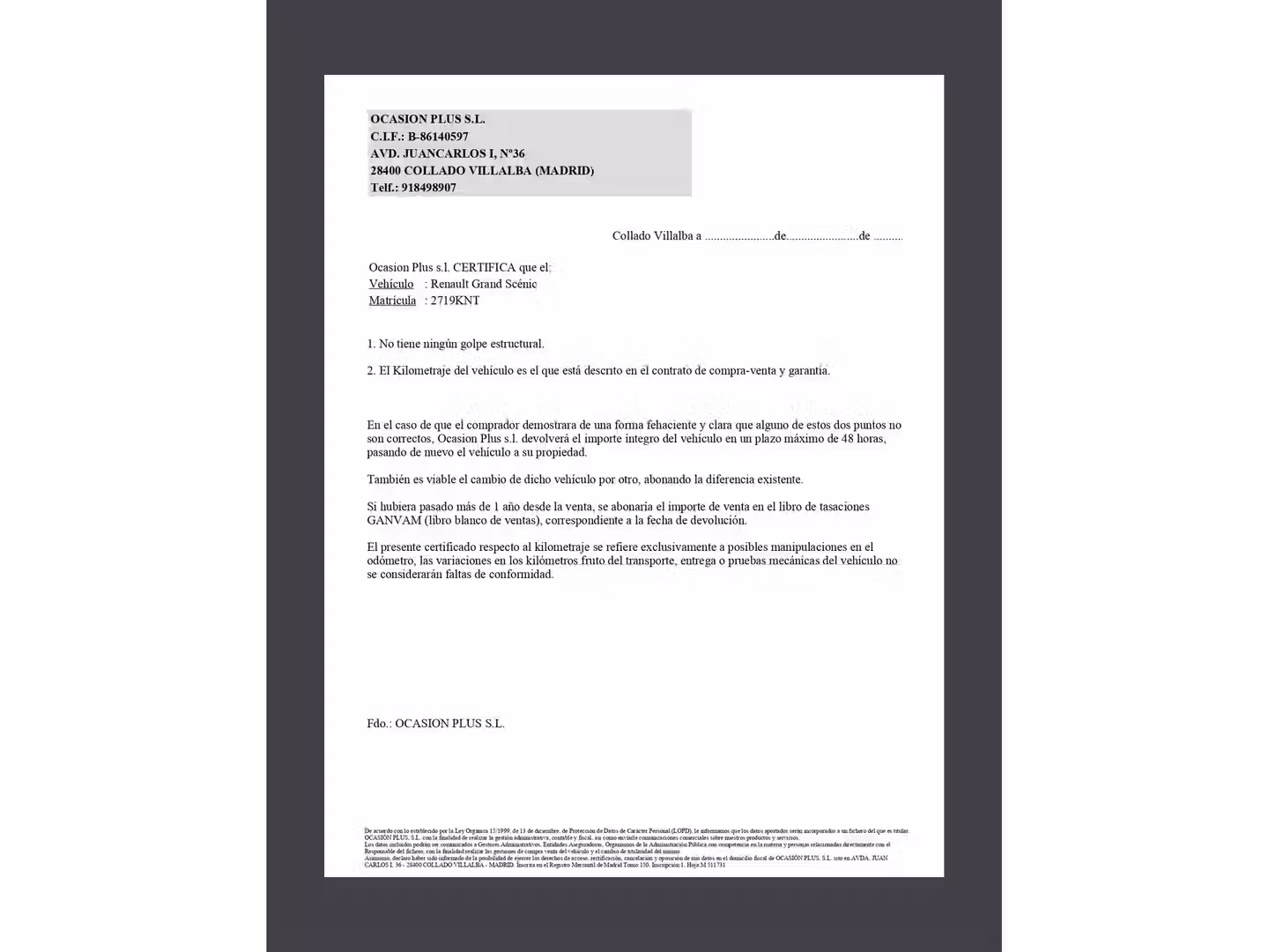 Certificado