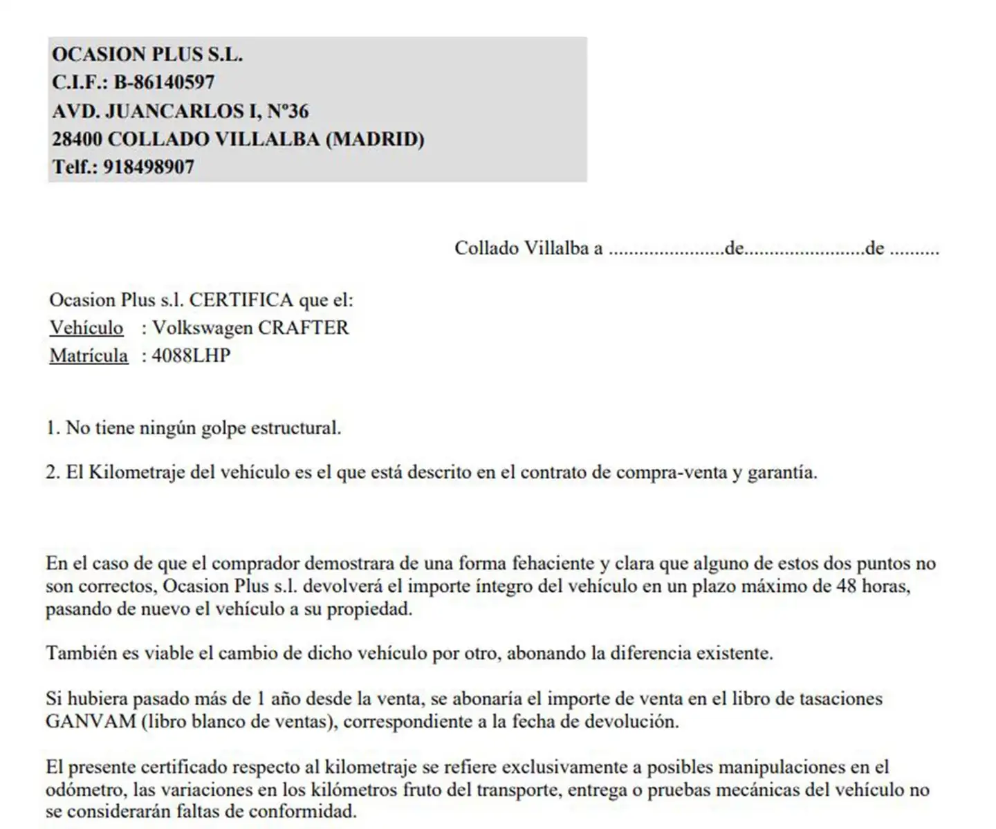 Certificado