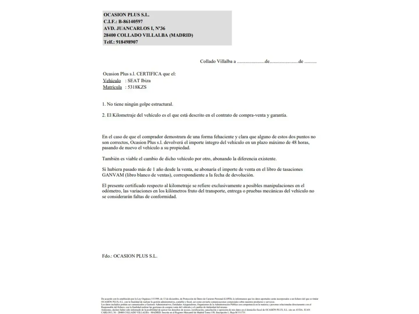 Certificado