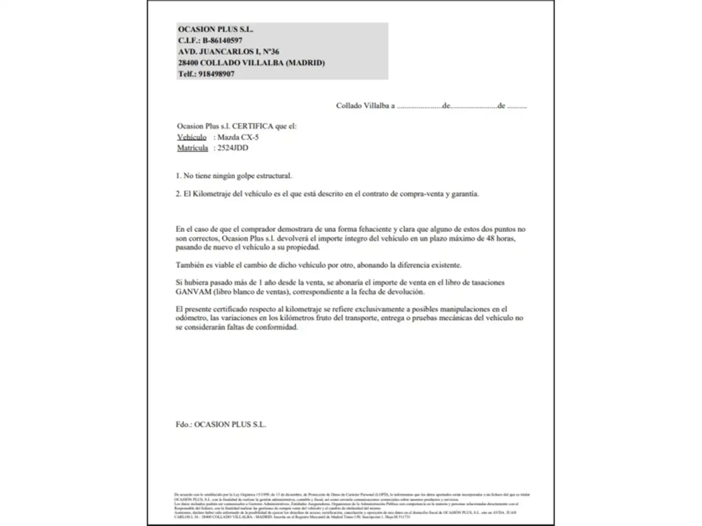 Certificado