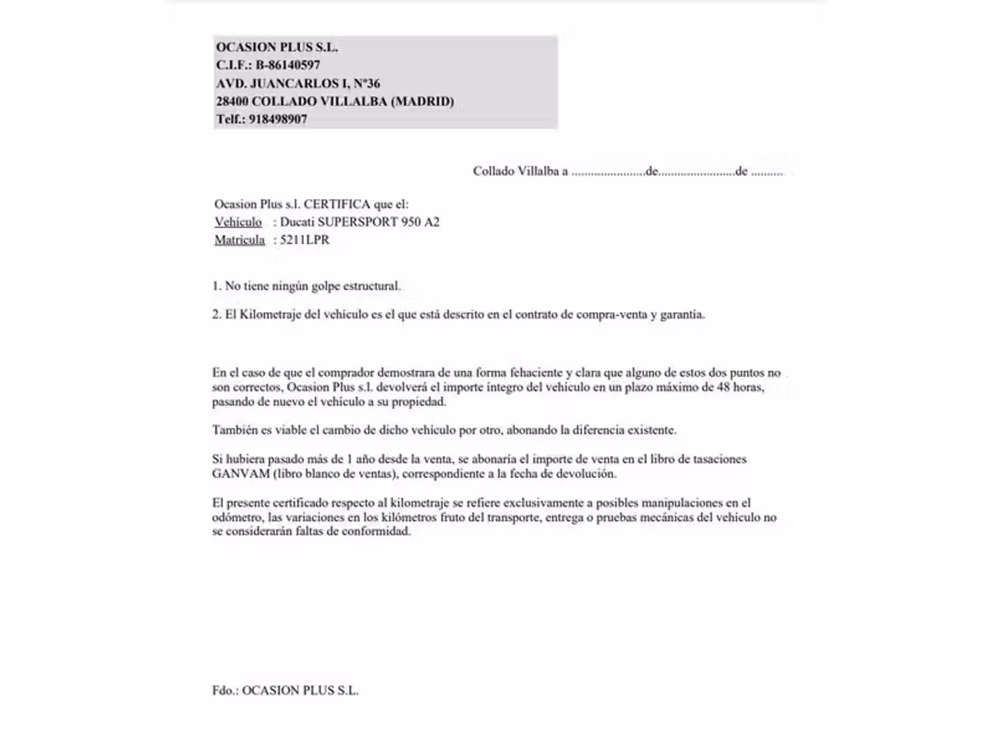 Certificado