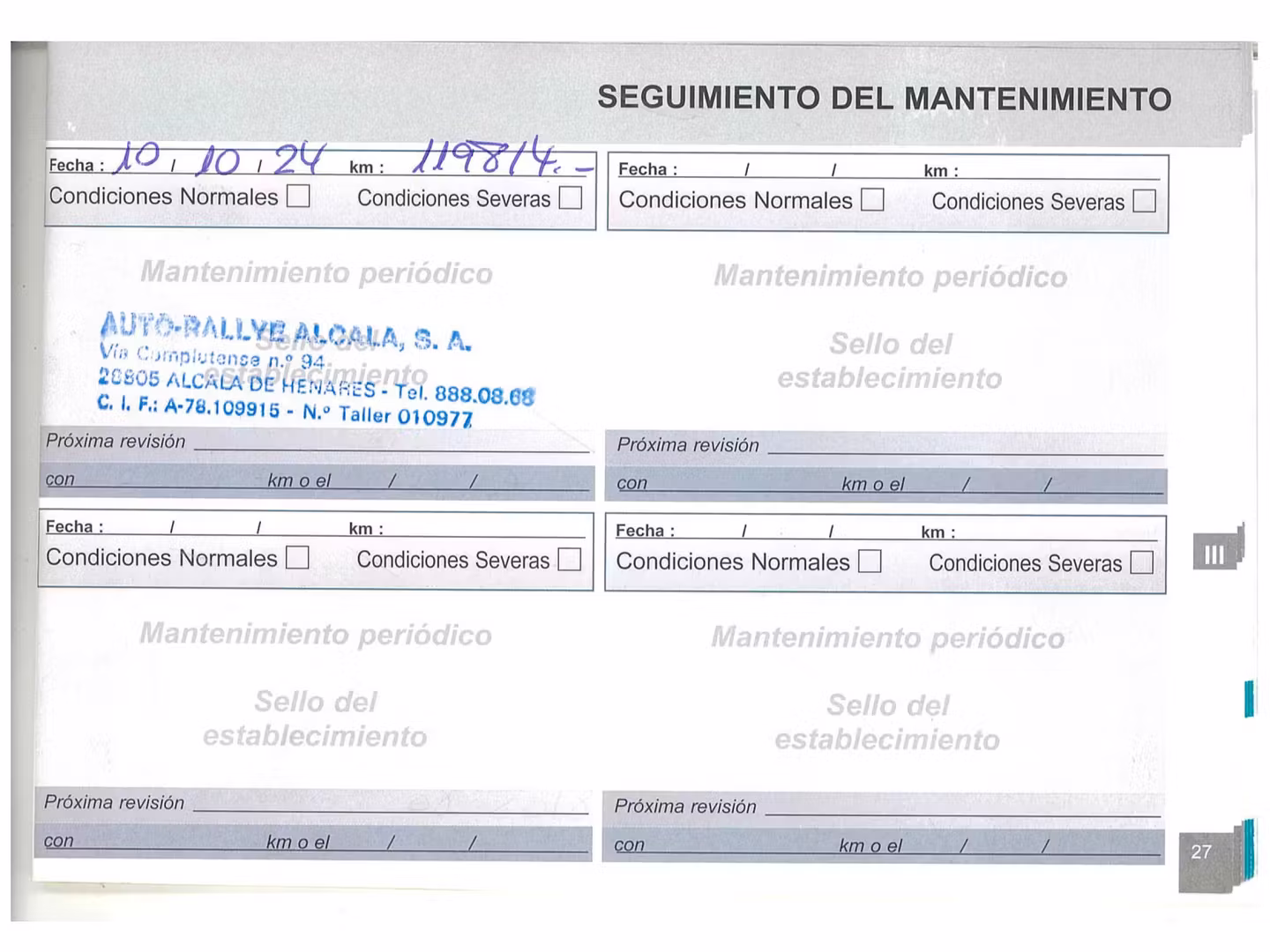 Mantenimiento