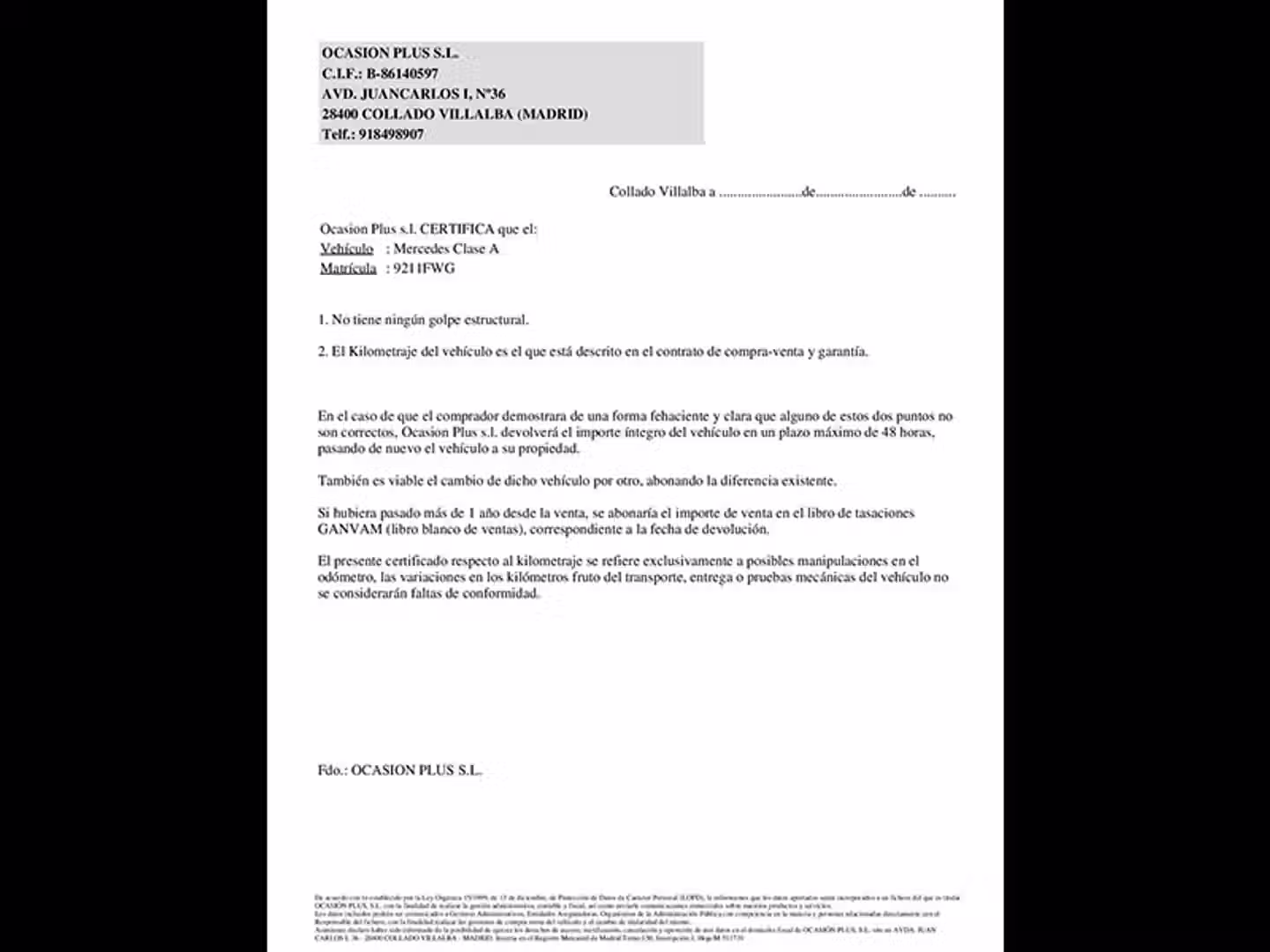 Certificado