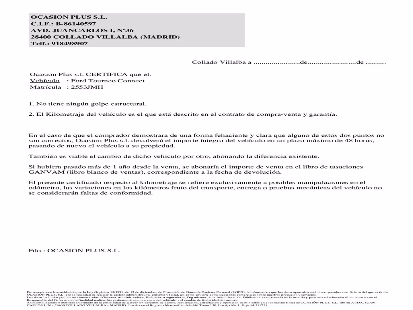 Certificado